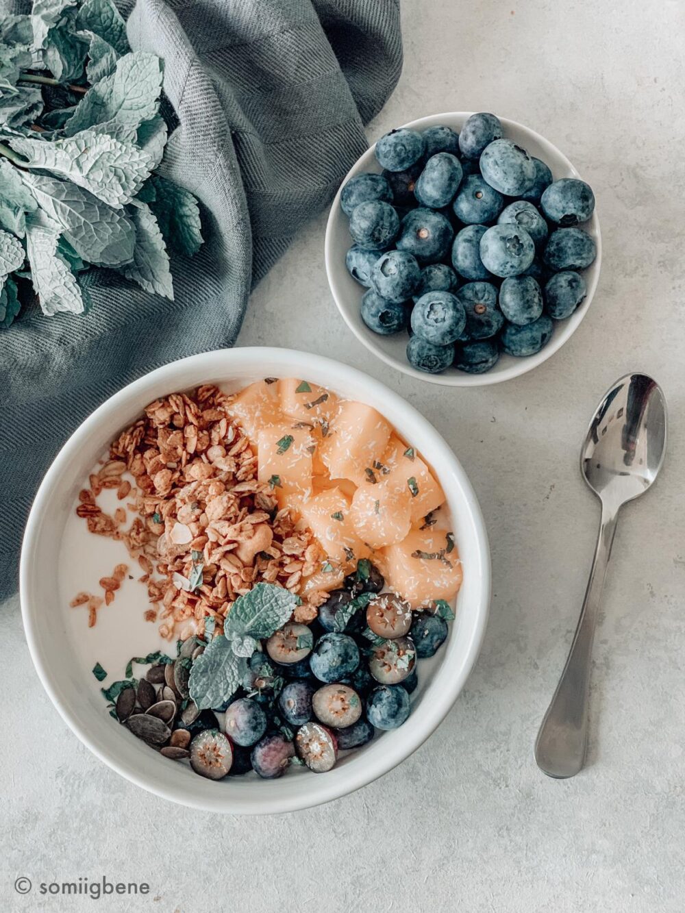 Berry & Mango Granola Breakfast Bowl - The Prediabetes Nutritionist