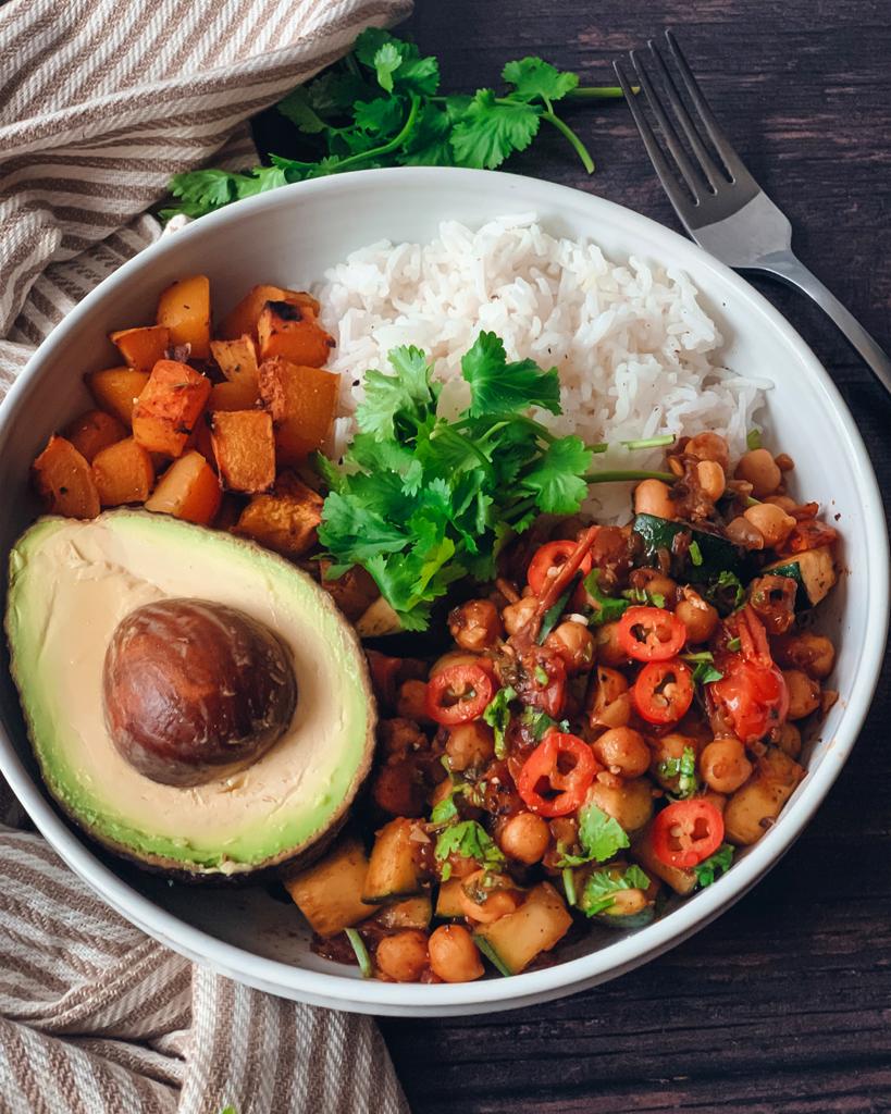 Roasted Butternut Squash and Chickpea Buddha Bowl 2