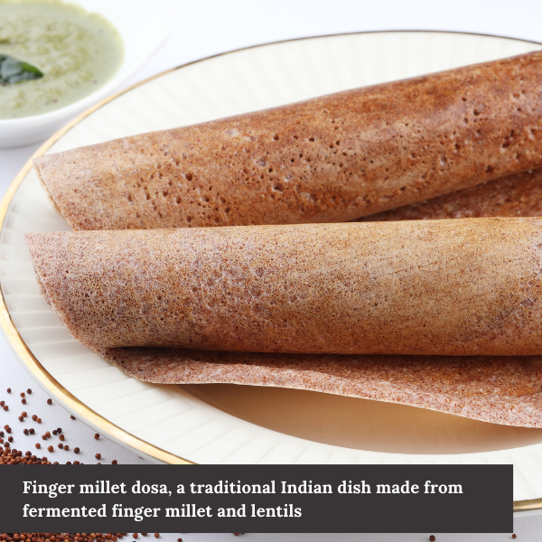 finger millet dosa-millet for blood sugar control