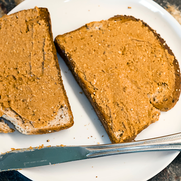 Boost calcium intake - nut butter toast
